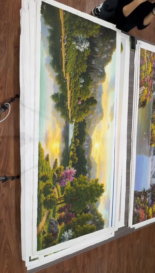 油画【123号】约2.2米丨朝鲜原创纯手绘孤品油画丨顺丰包邮