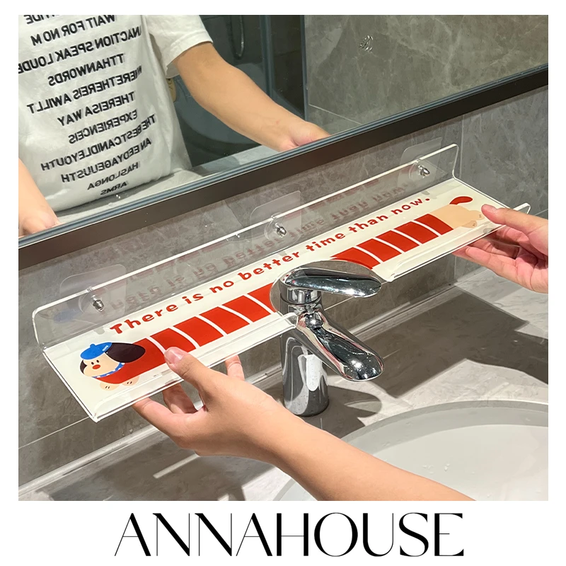 ANNAHOUSE卫生间洗漱台水龙头置物架壁挂浴室洗手台洗手间镜前NS