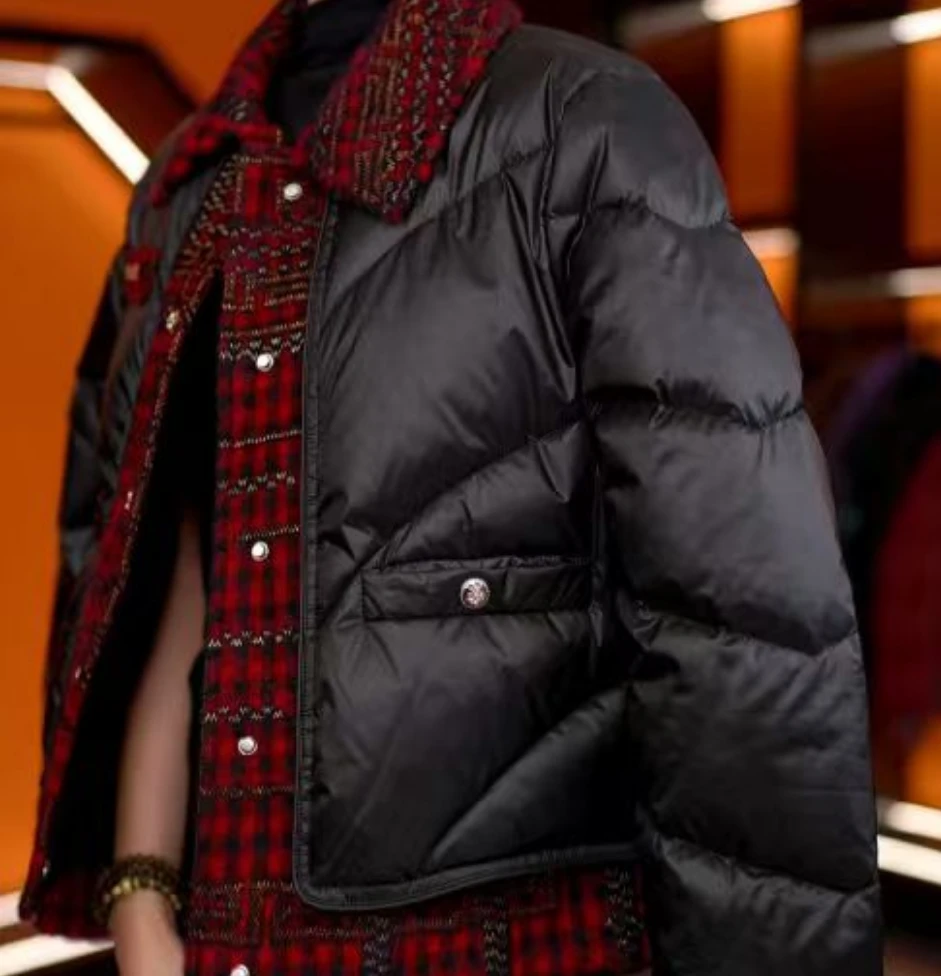 [甄选大朵鸭绒]25年冬暖修身减龄保暖白鸭绒羽绒服E-8363