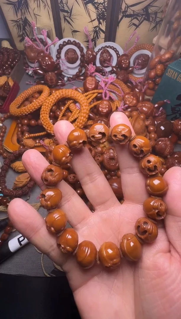 手串橄榄核无相佛一串