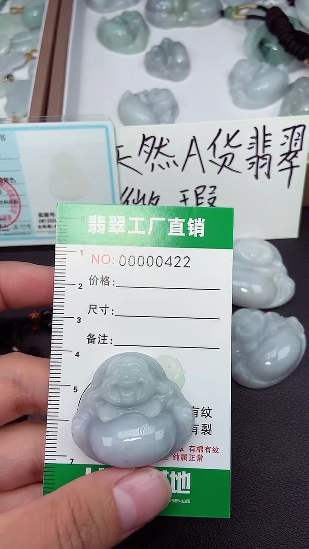 颈饰未镶嵌翡翠缅甸天然翡翠微微瑕0422