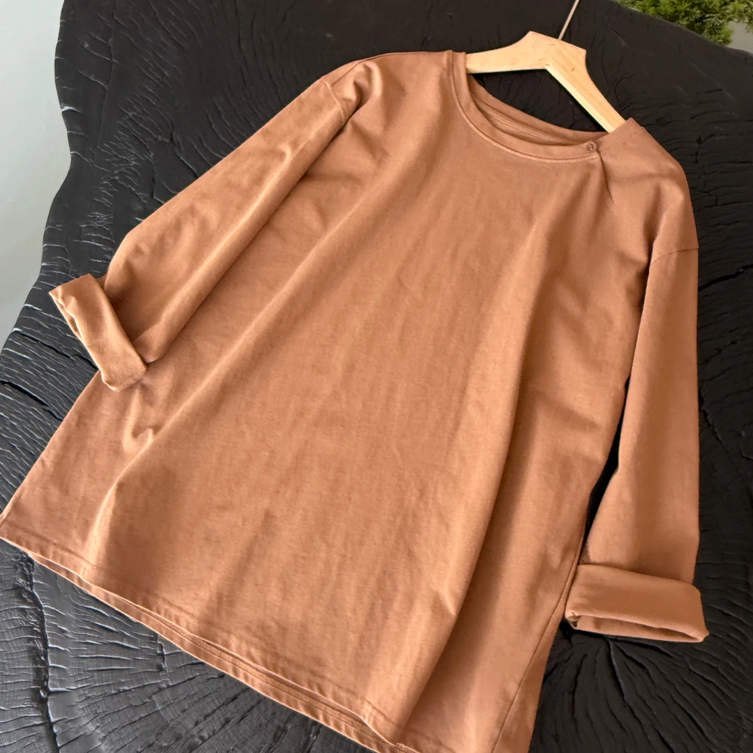 设计款三色长袖T恤