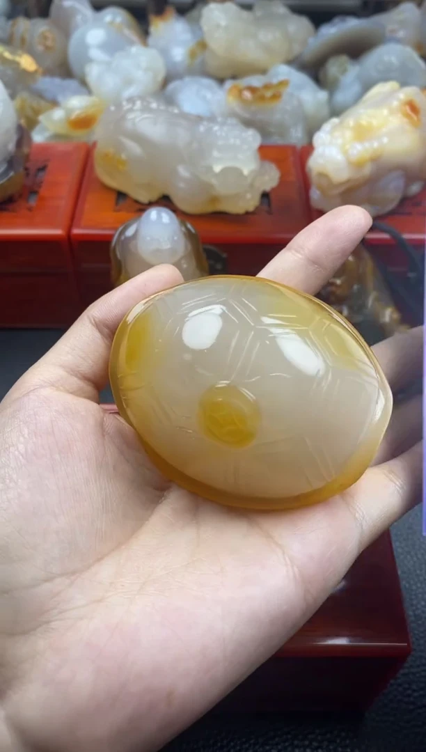 玛瑙/玉髓手把未镶嵌不***…00
