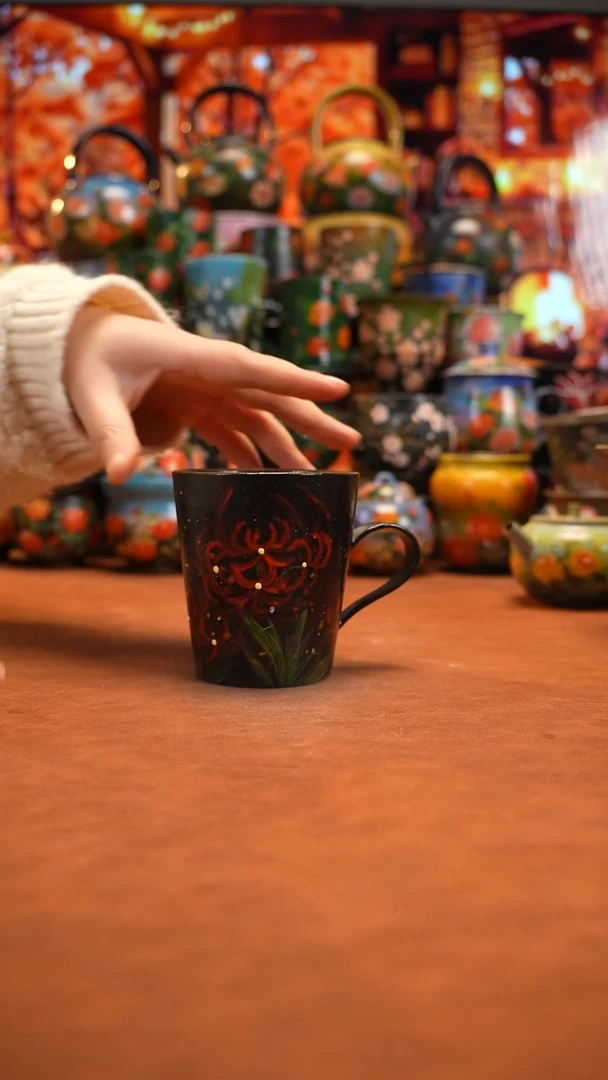 油画   釉下彩  杯子