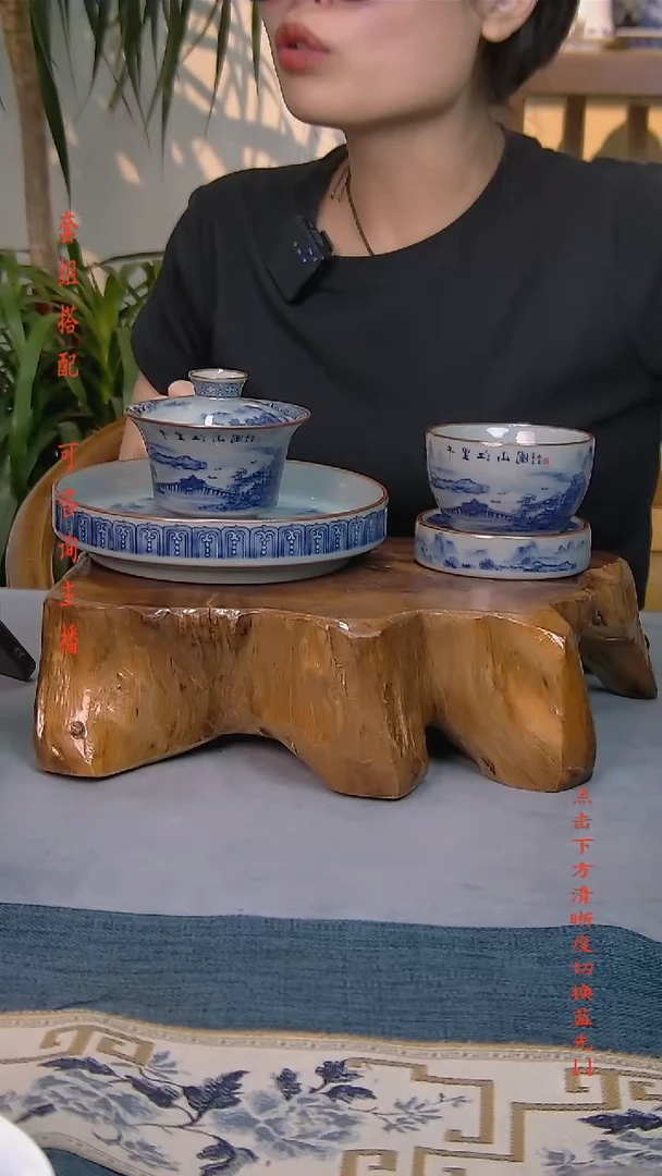 简装家用款4件套 老陶泥开片纹陶瓷茶具