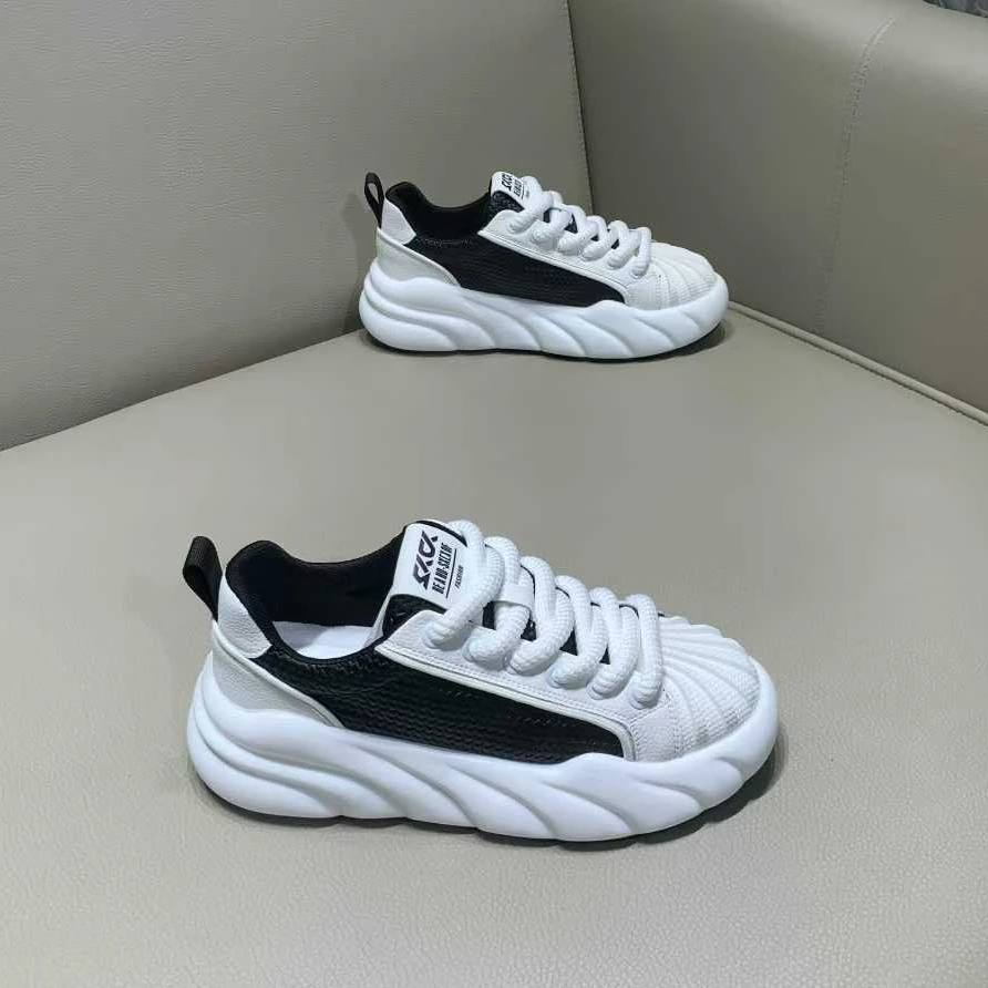 贝壳头男鞋2025秋季新款时尚潮流软底舒适百搭小白鞋男士休闲潮鞋