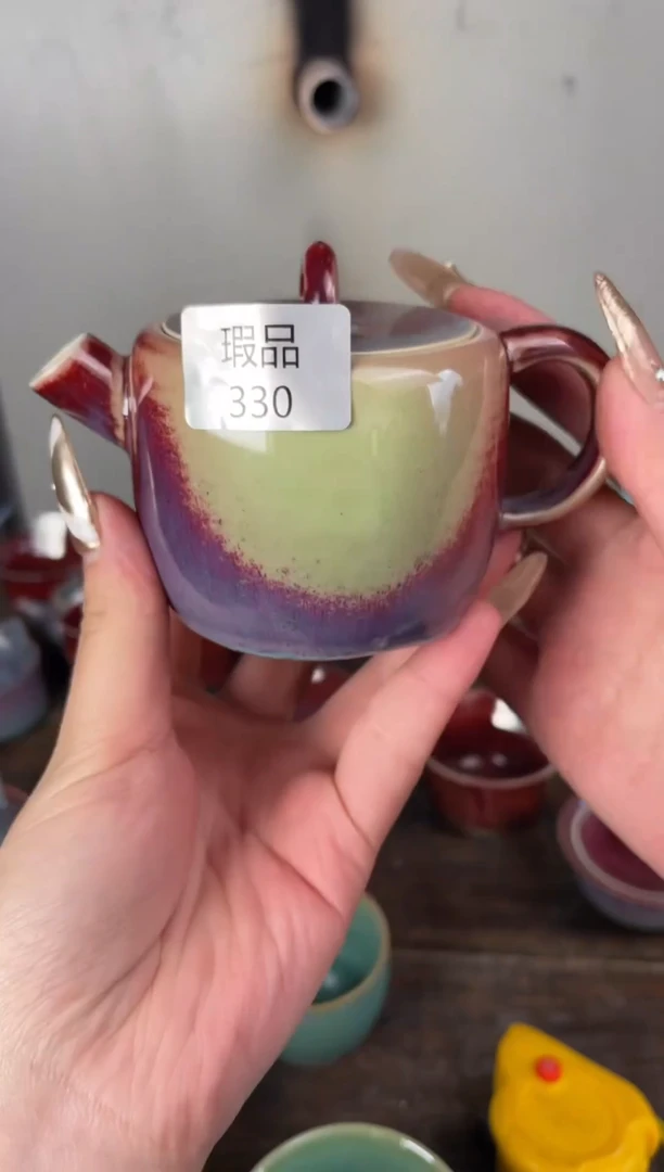 【闪购商品】摆件钧瓷手工茶器窑变
