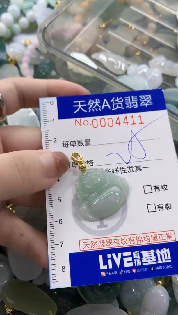 颈饰未镶嵌翡翠天然A货翡翠