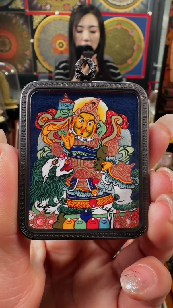 【闪购商品】吊坠壹善缘城手绘唐卡多闻C宝天