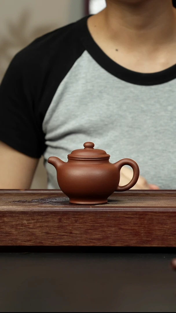 紫砂茶壶底槽清 掇只壶全手