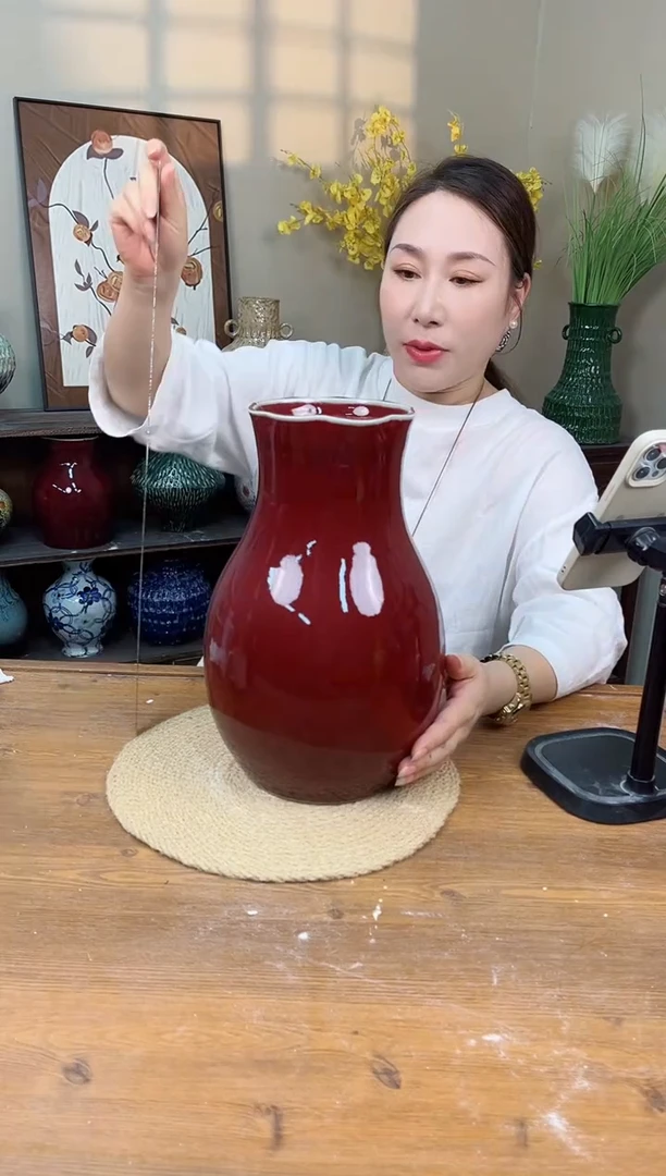 景德镇陶瓷花瓶高31口11