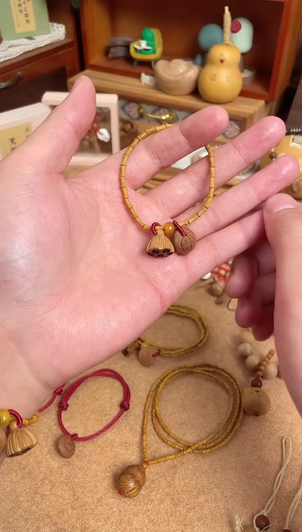 竹节手串一物一拍单圈好运连连加黄跑环
