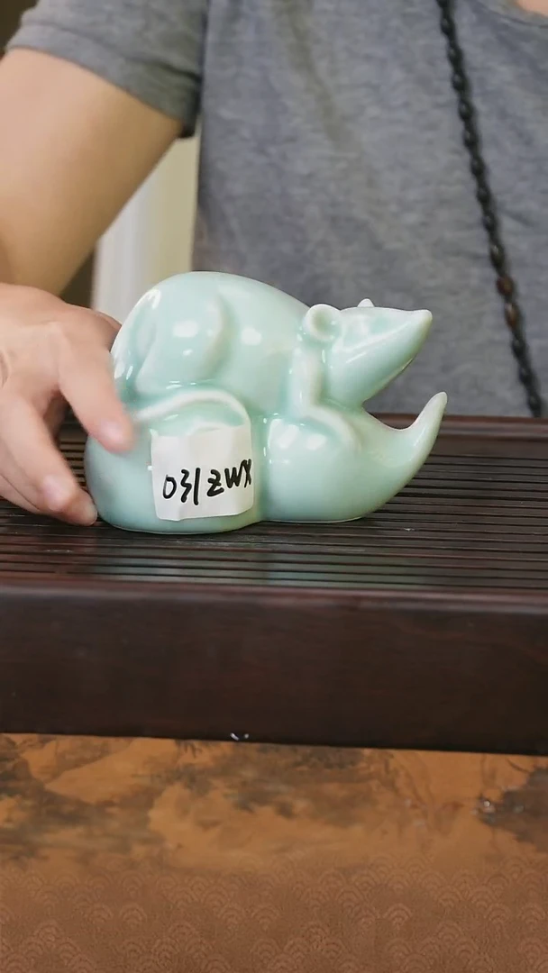 摆件望瓯陶溪川鼠来宝摆件031zwx