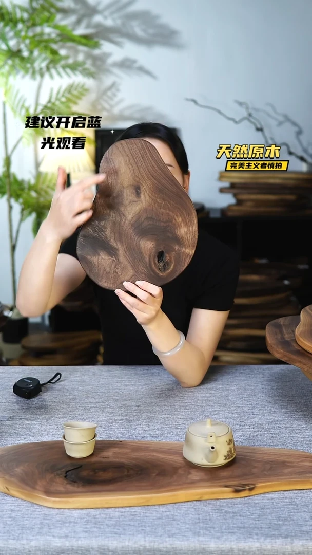 木北美黑胡桃原木.干裂疤结不属于商品质量问题完美主义者慎拍