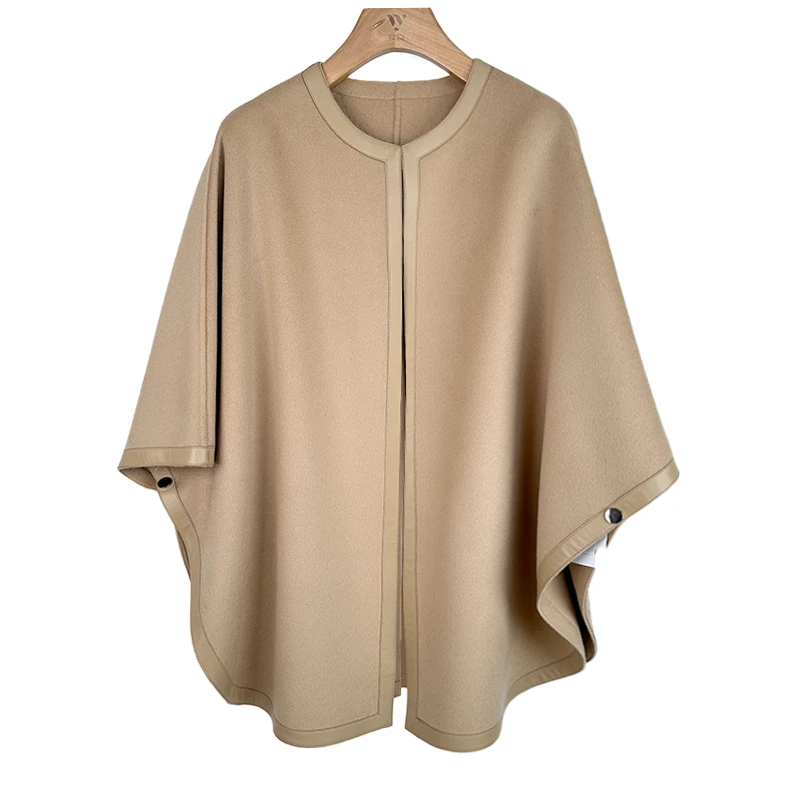 【钱老板粉丝专享】拼皮时尚简约毛呢外套FC587-3070