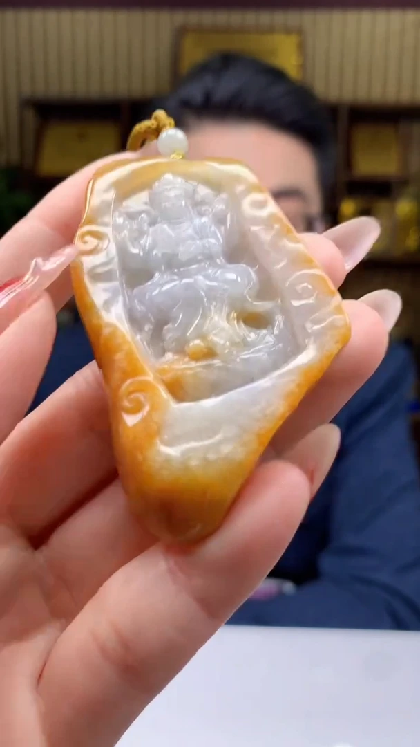 【闪购商品】定制翡翠未镶嵌1071ry-毛货挂件22