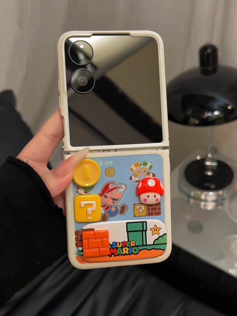 （小米mixflip系列）折叠奶油适用小米mixflip手机壳小众超级马里奥