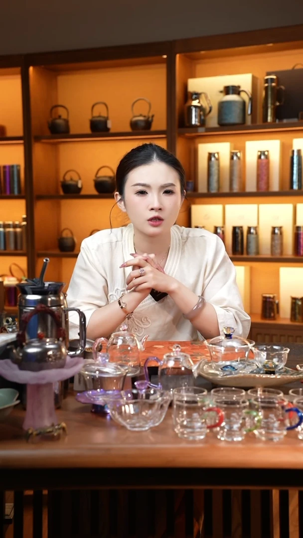 晓**…禾器/晶彩沁莲盖碗/墨绿/定制版