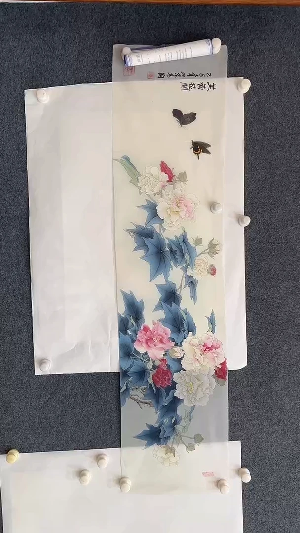 国画12.22-XX-冯高翔-四尺对开丝绢-67