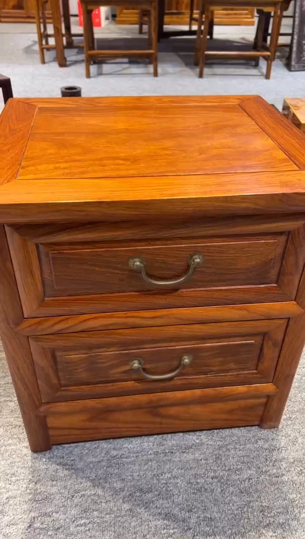 木豹**9一对床头柜 红木家居