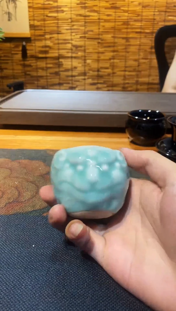 山隐青瓷气烧杯子  狮子杯50CC