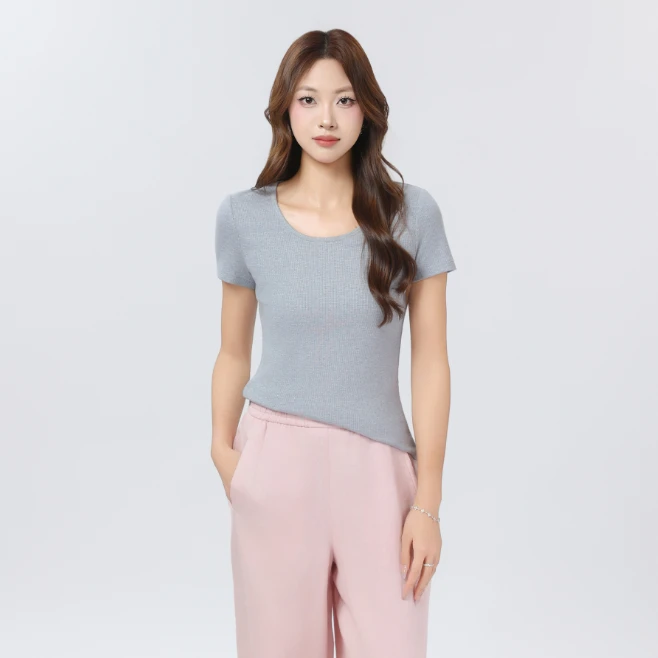 AMASS/阿玛施简约经典时尚百搭修身T恤女5300989-4239631