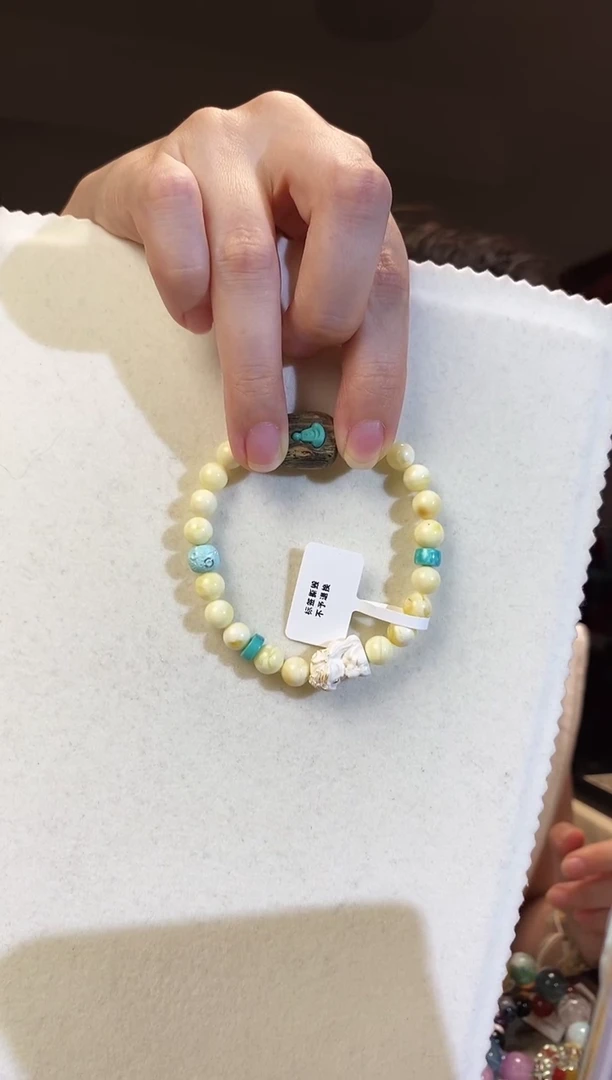 手串蜜蜡未镶嵌慧***友蜜蜡坐F手串
