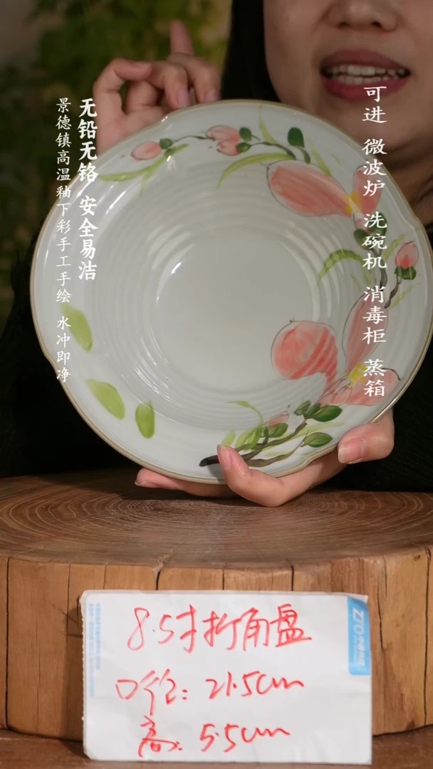 碗陶瓷景德镇高温瓷釉下彩手绘陶瓷