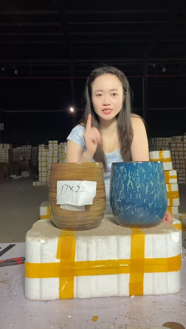 宜兴紫砂粗陶花盆17/22