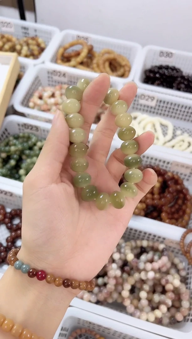 手串菩提未镶嵌青算盘菩提单圈手串