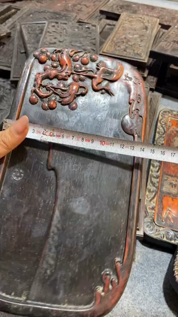 香榧木紫檀拆件雕刻板以直播间实物为准