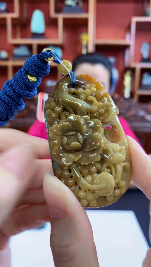 定制翡翠未镶嵌1095ry-毛货挂件42