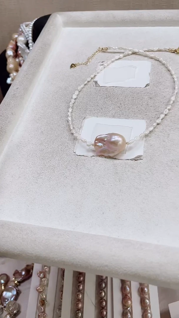 未镶嵌项链淡水珍珠【纯恬饰品】