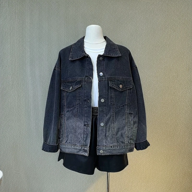5823渐变牛仔外套女款春季时尚百搭简约韩版潮流显瘦外套