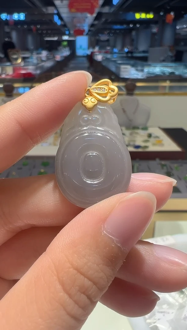 【闪购商品】和田玉颈饰银S925镶嵌18