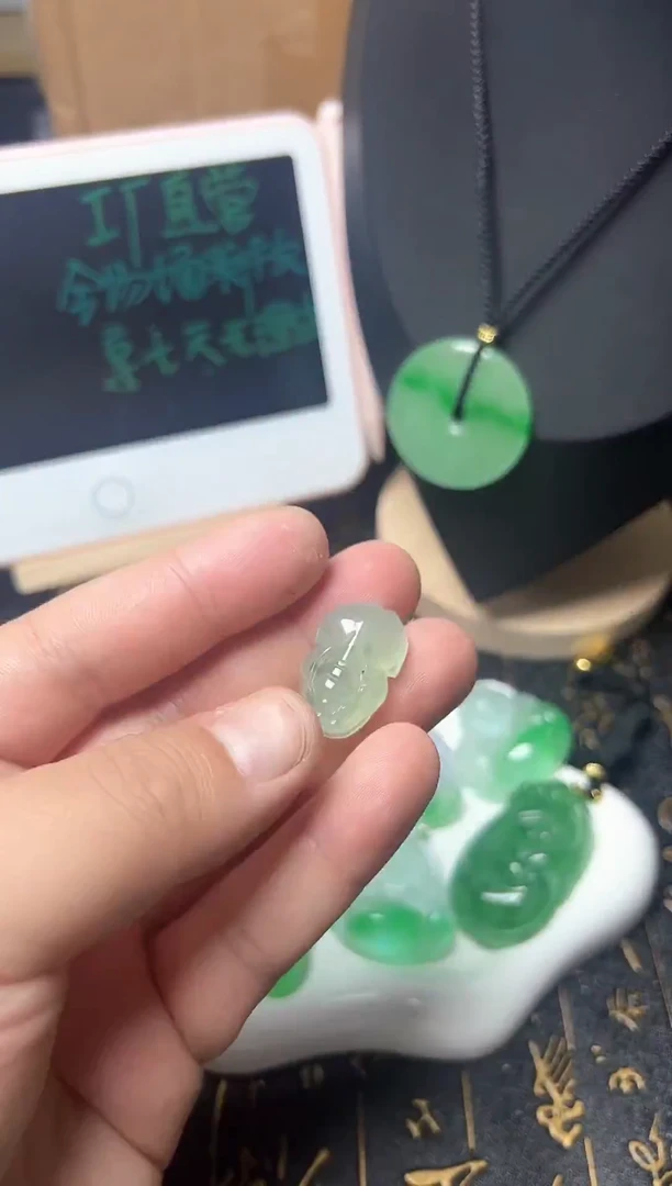 颈饰未镶嵌翡翠所见即所得，一图一物