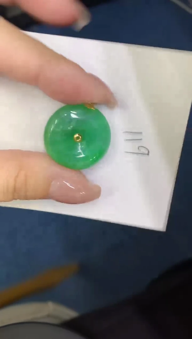 【闪购商品】翡翠颈饰18K金镶嵌0000000000