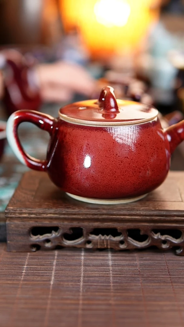 677 大石瓢 钧瓷壶