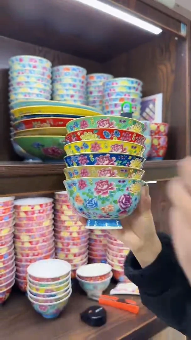 【闪购商品】瓷片 5英寸饭碗6个景德镇陶瓷【秦坊】