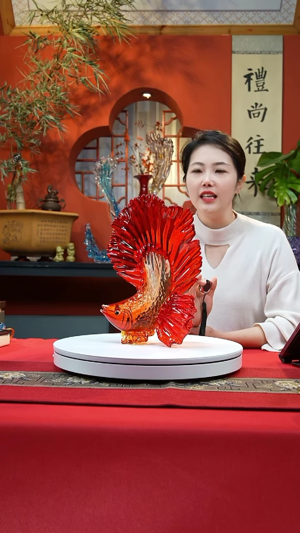手工艺品琉璃斗鱼