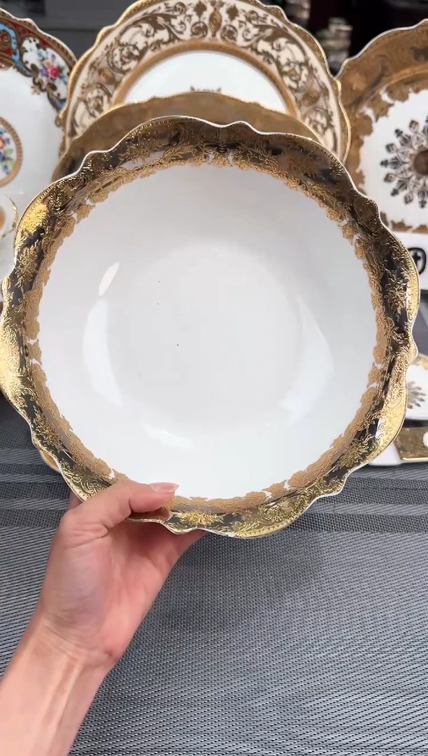 【闪购商品】瓷片9英寸汤碗福利价正品