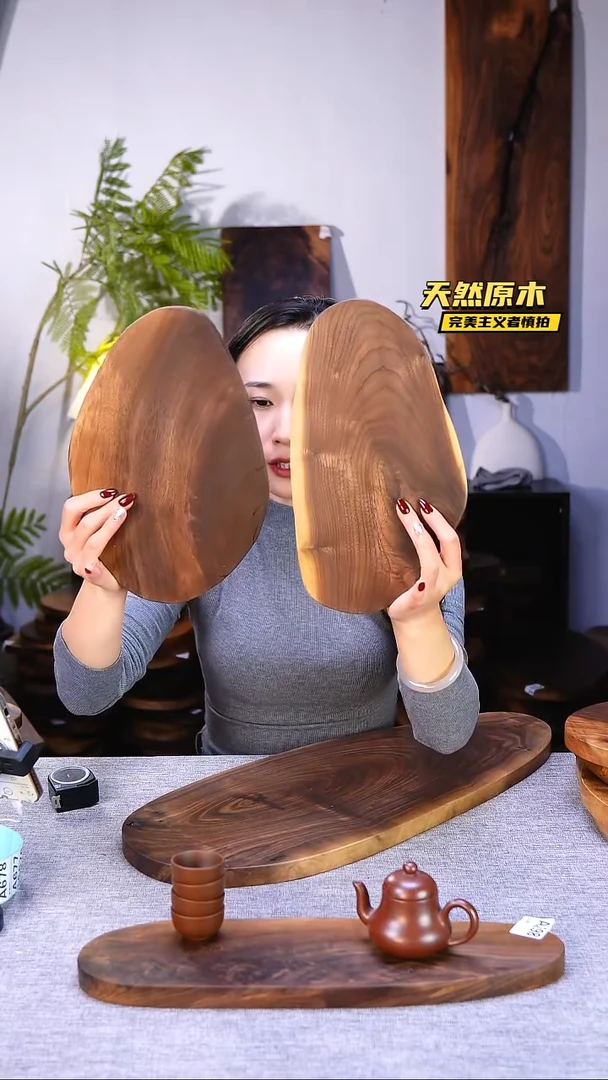 木北美黑胡桃原木.干裂疤结不属于商品质量问题完美主义者慎拍