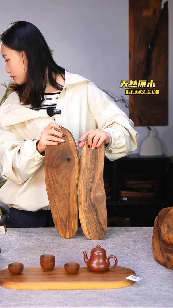 木北美黑胡桃原木.干裂疤结不属于商品质量问题完美主义者慎拍