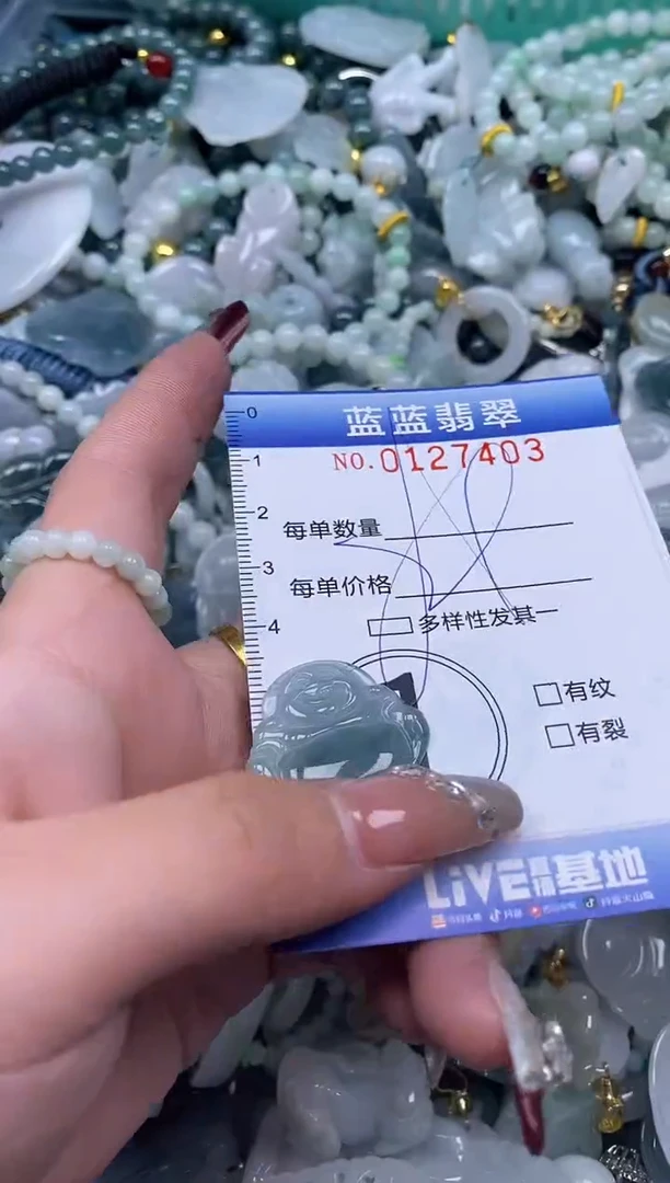 【闪购商品】翡翠颈饰未镶嵌闪购0127403多样性发其一