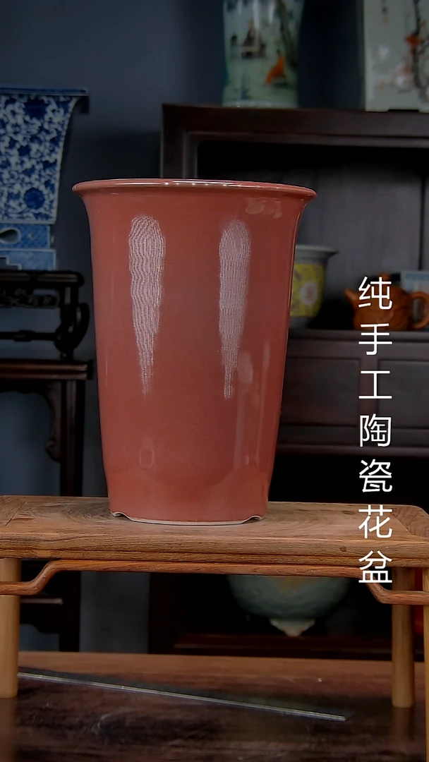 B****杰景德镇陶瓷手工花盆