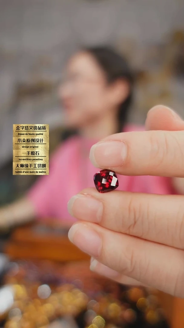 未镶嵌裸石石榴石刻面