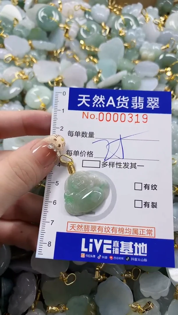 颈饰未镶嵌翡翠A****t天然A货翡翠