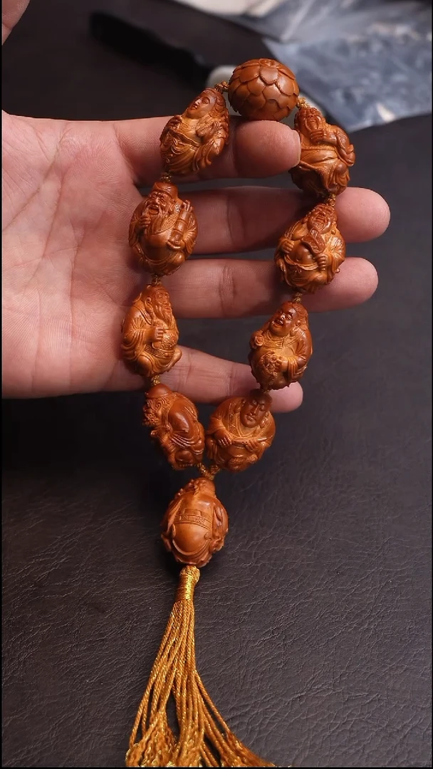 手串/手链橄榄核申燕  立雕八仙