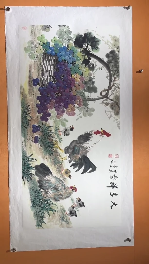 国画刘金玉教授亲笔手绘