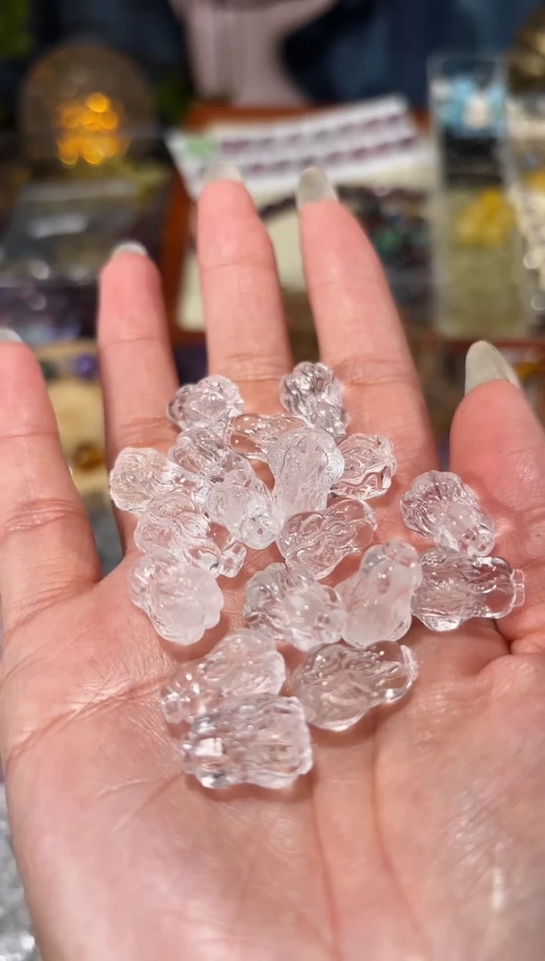 【闪购商品】水晶手串未镶嵌白水晶白菜单个宽卡10